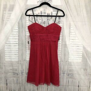 LAUNDRY SHELLI SEGAL Size 2 Pink Silk Strapless Cocktail Dress Prom Formal NEW
